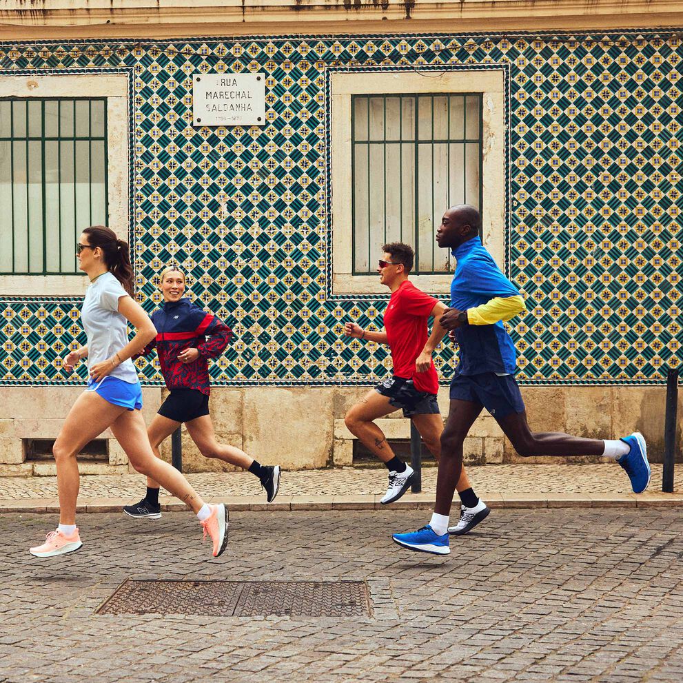 Runners wearing the Fresh Foam X 1080v12 and the Fresh Foam X 860v13